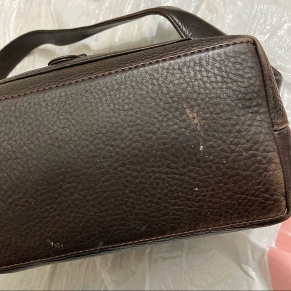 Dooney and Bourke dark brown leather shoulder bag - Picture 7 of 15